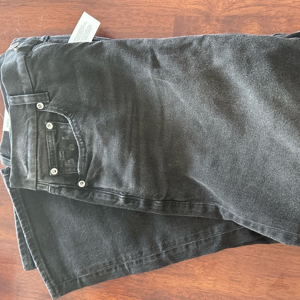 American Eagle Outfitters Women's Black Straight Leg Jeans